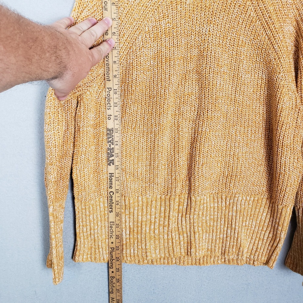 Universal Thread Size XL Chunky Knit Sweater Gold Fisherman Boho Granola Girl - Picture 5 of 7